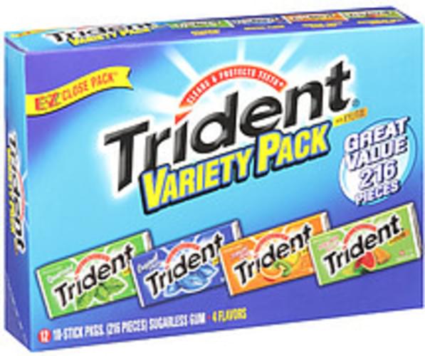 Trident Variety Pack Gum 216 Nutrition Information Innit