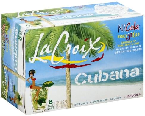 LaCroix Mojito, Cubana Sparkling Water - 8 ea, Nutrition Information ...