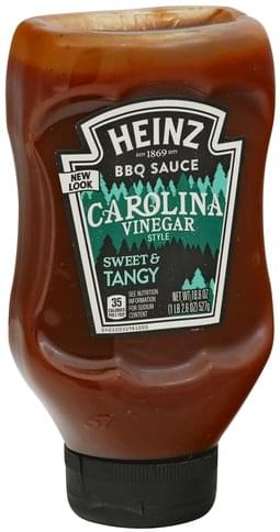 Heinz Sweet & Tangy, Carolina Vinegar Style BBQ Sauce - 18.6 oz ...