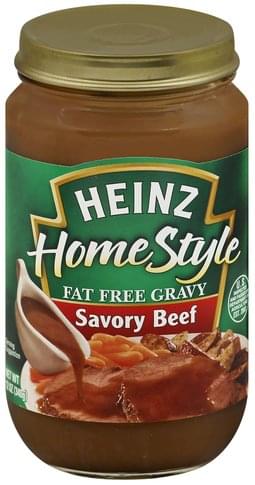 Heinz Fat Free, Savory Beef Gravy - 12 oz, Nutrition Information | Innit