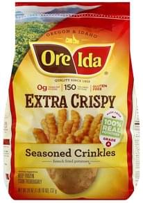 Ore Ida Extra Crispy Seasoned Crinkles - 26 oz, Nutrition Information ...