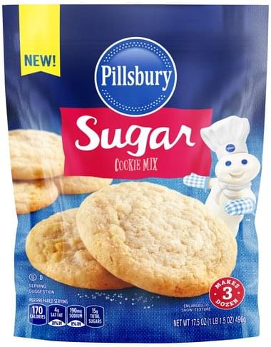 PILLSBURY Sugar Cookie Mix - 17.5 oz, Nutrition Information | Innit