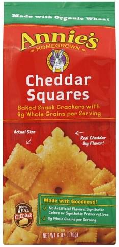 Annies Cheddar Squares - 6 oz, Nutrition Information | Innit