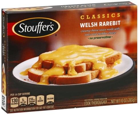 Stouffers Classics Welsh Rarebit - Nutrition Information