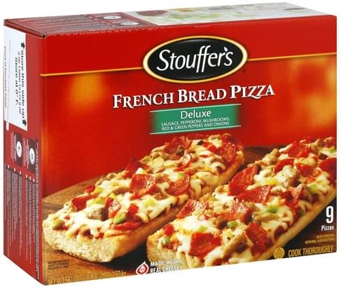 Stouffers French Bread, Deluxe Pizza - 9 ea, Nutrition Information | Innit