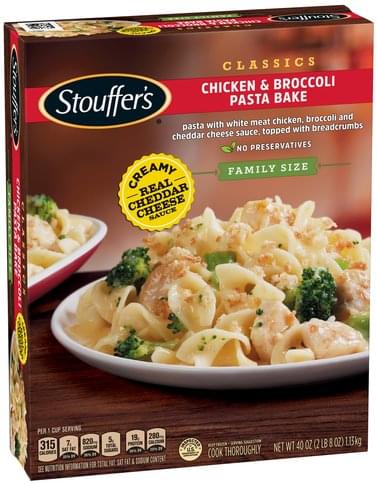 Stouffers Classics, Family Size Chicken & Broccoli Pasta Bake - 40 oz ...