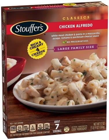 Stouffers Classics, Large Family Size Chicken Alfredo - 57 oz ...