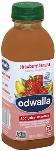 Odwalla Strawberry Banana 100% Juice Smoothie - 15.2 oz, Nutrition ...