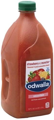 Odwalla Flavored 4 Juice, Strawberry C Monster Smoothie Blend - 59 oz ...