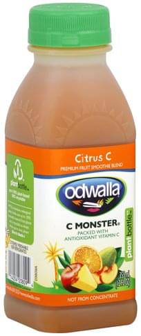 Odwalla Premium, C Monster, Citrus C Fruit Smoothie Blend - 12 oz ...