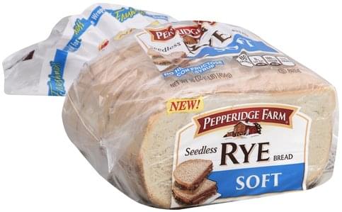 Pepperidge Farm Seedless Rye Bread - 16 oz, Nutrition Information | Innit