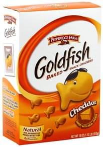 Goldfish Cheddar Baked Snack Crackers - 18 oz, Nutrition Information ...