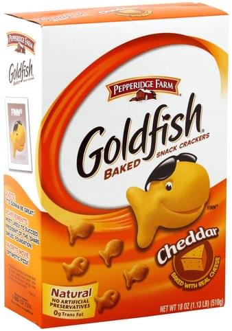 Goldfish Cheddar Baked Snack Crackers - 18 oz, Nutrition Information ...