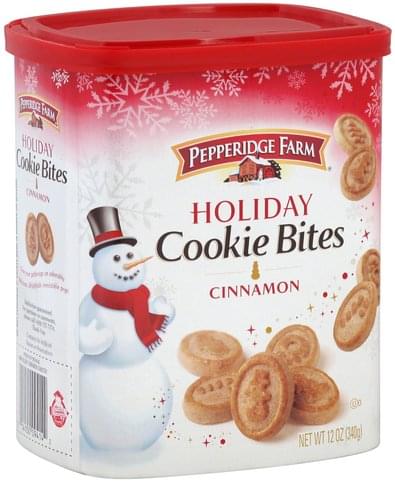 Pepperidge Farm Holiday, Cinnamon Cookie Bites - 12 oz, Nutrition ...