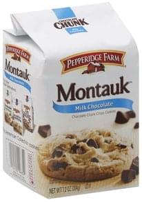 Pepperidge Farm Milk Chocolate, Montauk Cookies - 7.2 oz, Nutrition ...