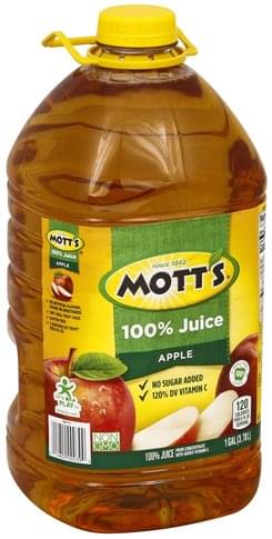 motts light apple juice nutrition