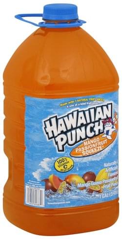 Hawaiian Punch Mango Passionfruit Squeeze Fruit Punch - 1 gl, Nutrition ...