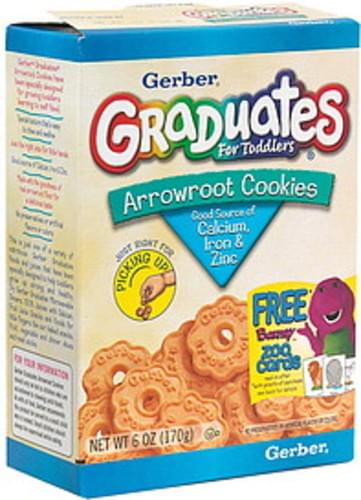 Gerber Cookies, For Toddlers, Arrowroot Arrowroot Cookies - 6 oz ...