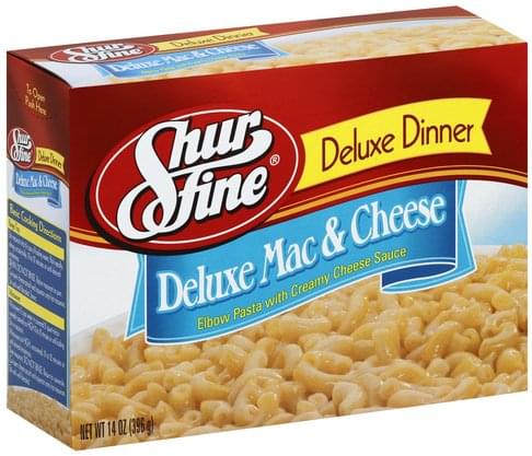 Shurfine Deluxe Mac & Cheese - 14 Oz, Nutrition Information 