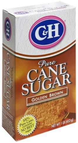 C & H Golden Brown Pure Cane Sugar - 1 lb, Nutrition Information | Innit