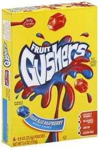 Fruit Gushers Rockin' Blue Raspberry Fruit Flavored Snacks - 6 ea ...