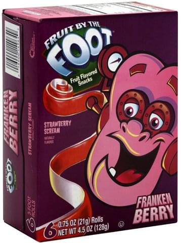 Fruit By The Foot Strawberry Scream Fruit Flavored Snacks - 6 ea, Nutrition Information | Innit