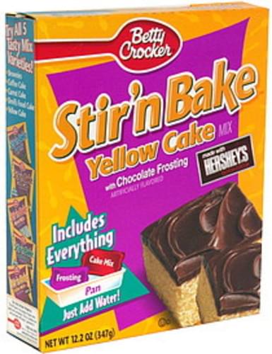 Betty Crocker Yellow Cake Mix With Chocolate Frosting 122 Oz Nutrition Information Innit