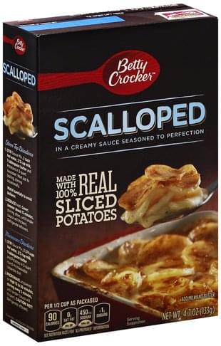 Betty Crocker Scalloped Potatoes - 4.7 oz, Nutrition Information | Innit