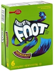 Fruit By The Foot Razzle Blue Blitz Fruit Flavored Snacks - 6 ea ...