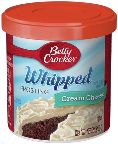 Betty Crocker Whipped, Cream Cheese Frosting - 12 oz, Nutrition ...