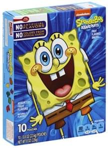 Betty Crocker SpongeBob SquarePants, Assorted Fruit Flavors Fruit ...