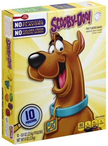 Betty Crocker Assorted Fruit Flavors, Scooby-Doo! Fruit Flavored Snacks ...