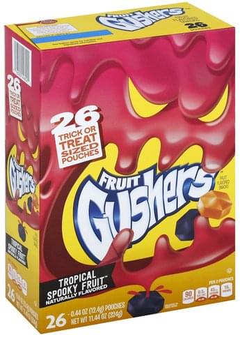 Fruit Gushers Tropical Spooky Fruit Fruit Flavored Snacks - 26 ea ...