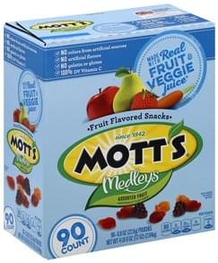 Mott's Assorted Fruit Fruit Flavored Snacks - 90 ea, Nutrition ...