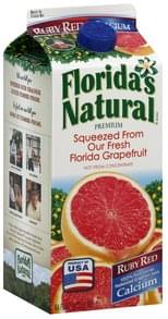drinking ruby red grapefruit juice
