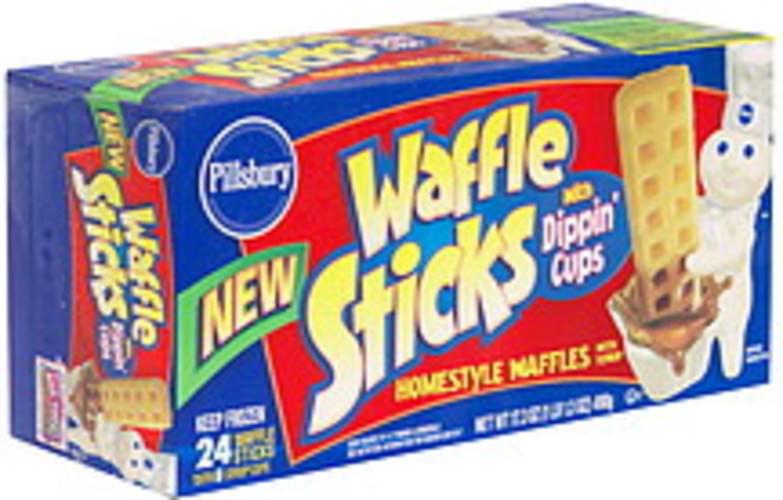 Pillsbury With Dippin' Cubes, Homestyle With Syrup Waffle Sticks - 24 ...