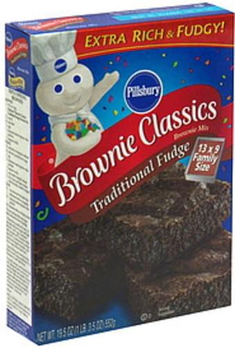 Pillsbury Traditional Fudge Brownie Mix 195 Oz Nutrition