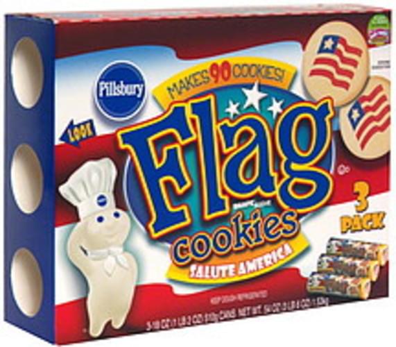 Pillsbury Sugar, Flag Shape Cookies - 3 ea, Nutrition Information | Innit