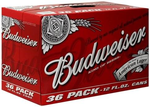 Budweiser Beer - 36 ea, Nutrition Information | Innit