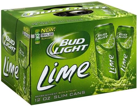 Bud Light Lime, 12 Pack Beer - 12 Ea, Nutrition Information 