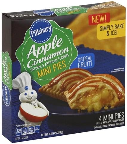 Pillsbury Apple Cinnamon, Mini Pies - 4 ea, Nutrition Information | Innit