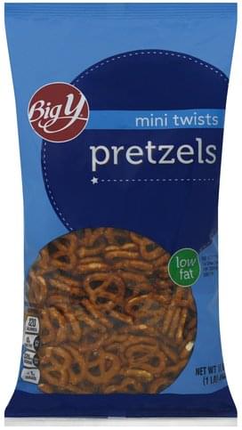 Big Y Mini Twists Pretzels - 16 Oz, Nutrition Information | Innit