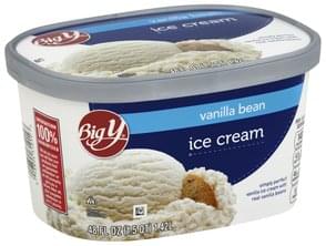vanilla bean ice cream calories