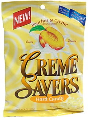 Creme Savers Peaches & Creme Hard Candy - 6 oz, Nutrition Information