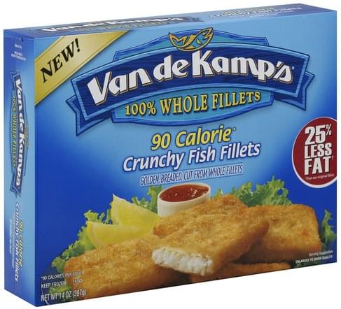 Van de Kamps Crunchy Fish Fillets - 14 oz, Nutrition Information | Innit