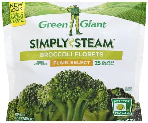 Green Giant Plain Select Broccoli Florets - 10 oz, Nutrition ...