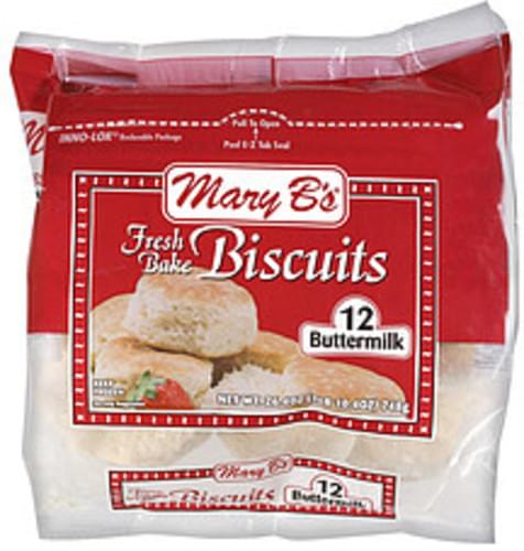 Mary B's Buttermilk Biscuits - 12, Nutrition Information | Innit