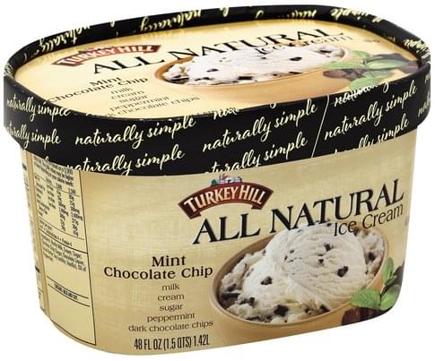 Turkey Hill Mint Chocolate Chip Ice Cream Oz Nutrition Information Innit