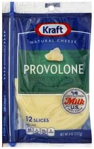 Kraft Slices, Provolone Cheese - 12 Ea, Nutrition Information | Innit