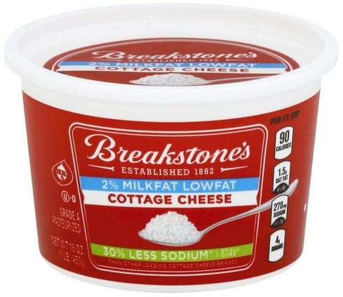 Breakstones Small Curd 2 Milkfat Lowfat Cottage Cheese 16 Oz